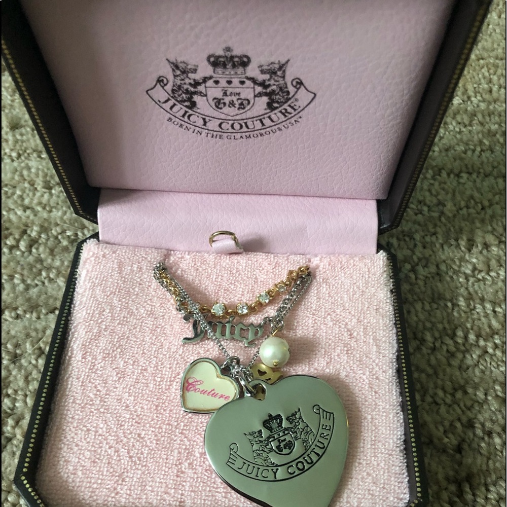 Juicy Couture triple strand necklace